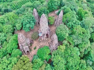 There are many ancient ruins around Battambang, Cambodia, available by TukTuk rides from Sokha. 